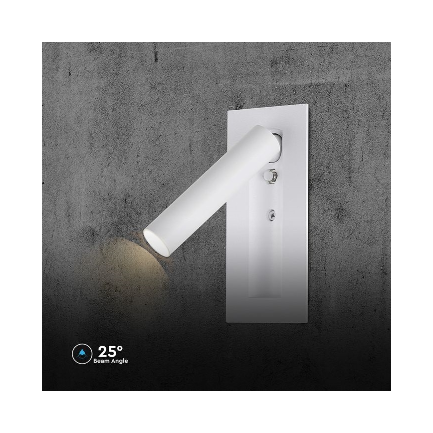 LED sieninis taškinis šviestuvas LED/2W/230V 3000K balta