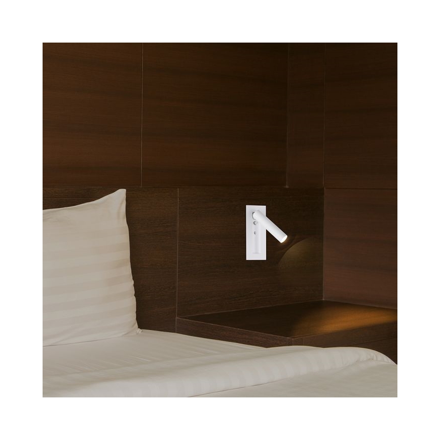 LED sieninis taškinis šviestuvas LED/2W/230V 3000K baltas