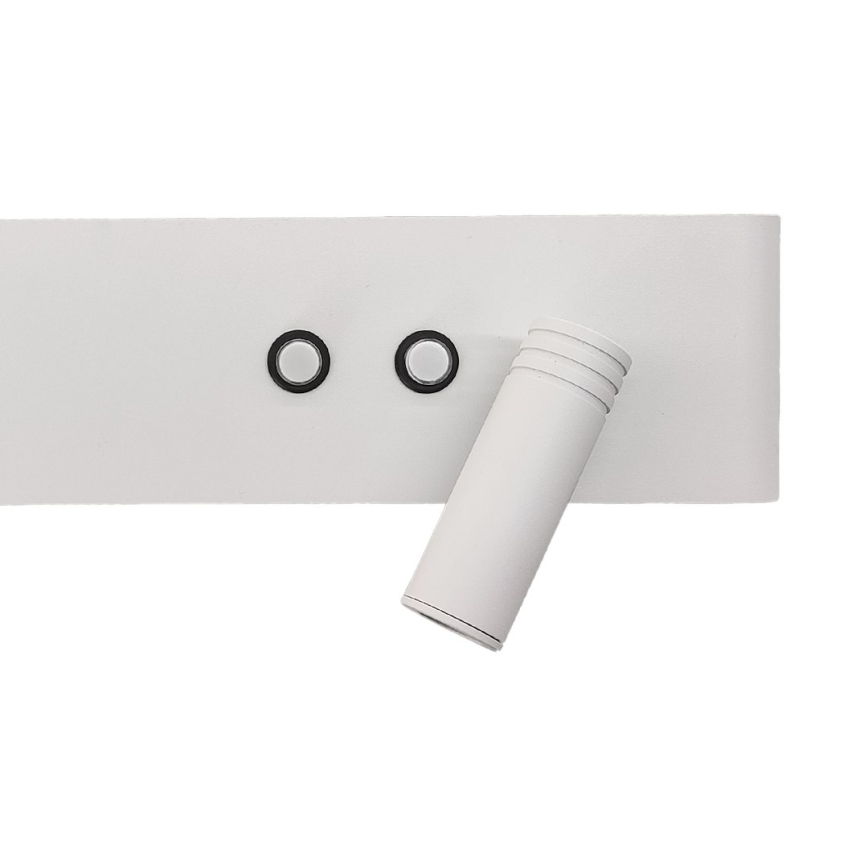 LED sieninis taškinis šviestuvas RESORT LED/10W/230V + LED/3W, baltas, dešinės pusės