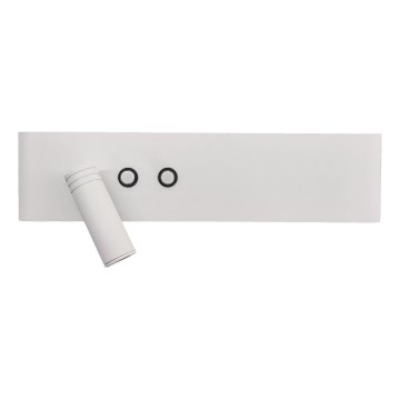 LED sieninis taškinis šviestuvas RESORT LED/10W/230V + LED/3W, baltas, kairinis