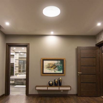 LED Sieninis vonios šviestuvas su jutikliu SAMSUNG CHIP LED/15W/230V 3000/4000/6000K IP44 balta