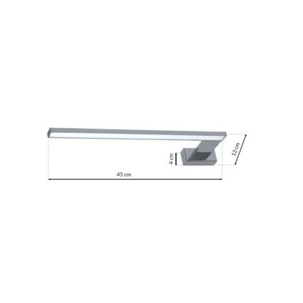 LED Sieninis vonios šviestuvas SHINE 1xLED/11W/230V IP44