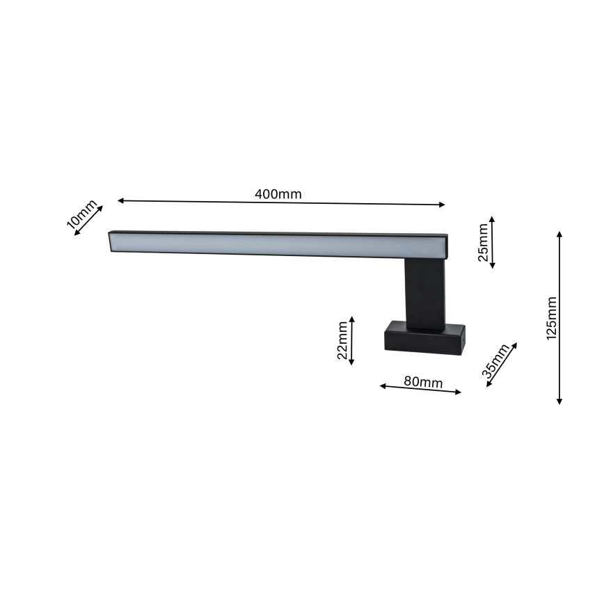 LED Sieninis vonios šviestuvas SHINE 1xLED/11W/230V IP44
