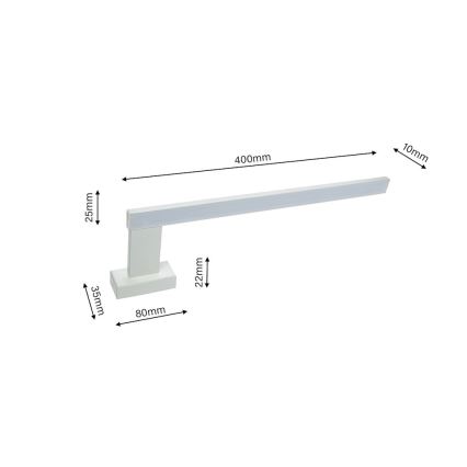 LED Sieninis vonios šviestuvas SHINE 1xLED/11W/230V IP44