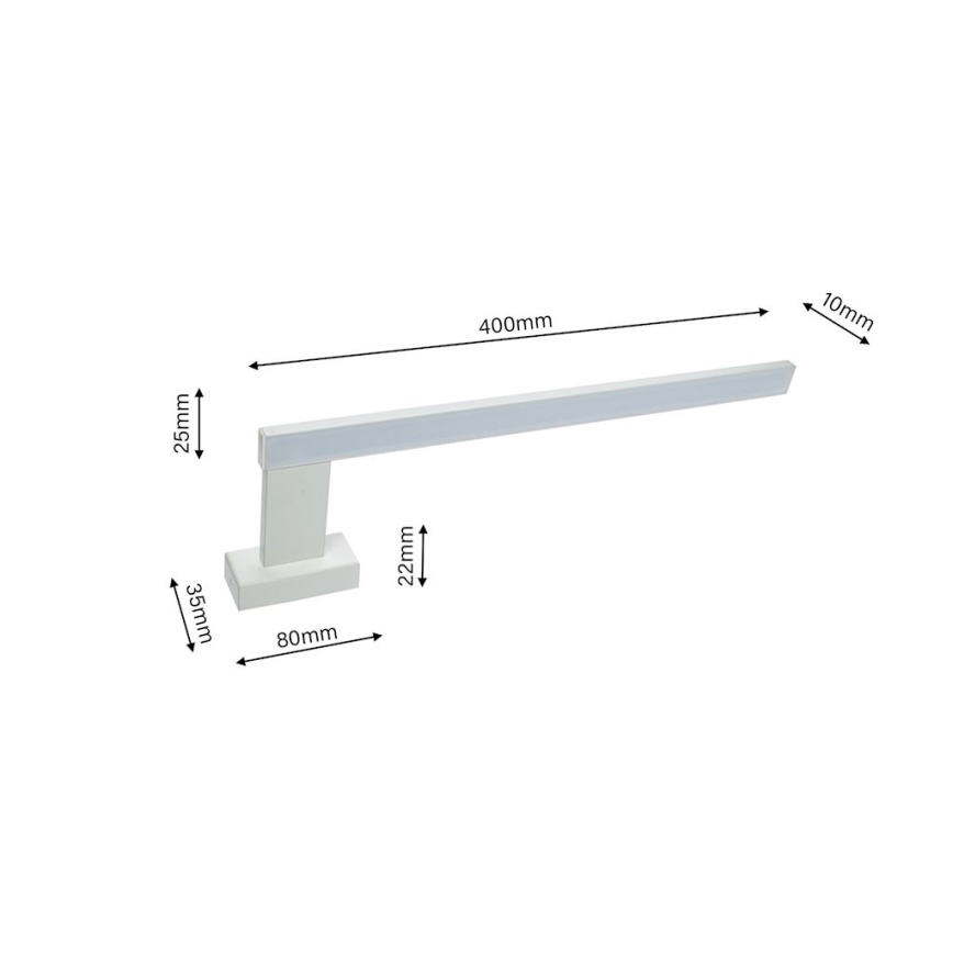 LED Sieninis vonios šviestuvas SHINE 1xLED/11W/230V IP44
