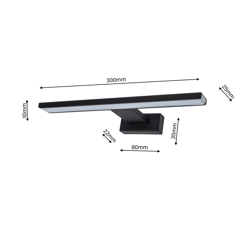 LED Sieninis vonios šviestuvas SHINE 1xLED/7W/230V IP44