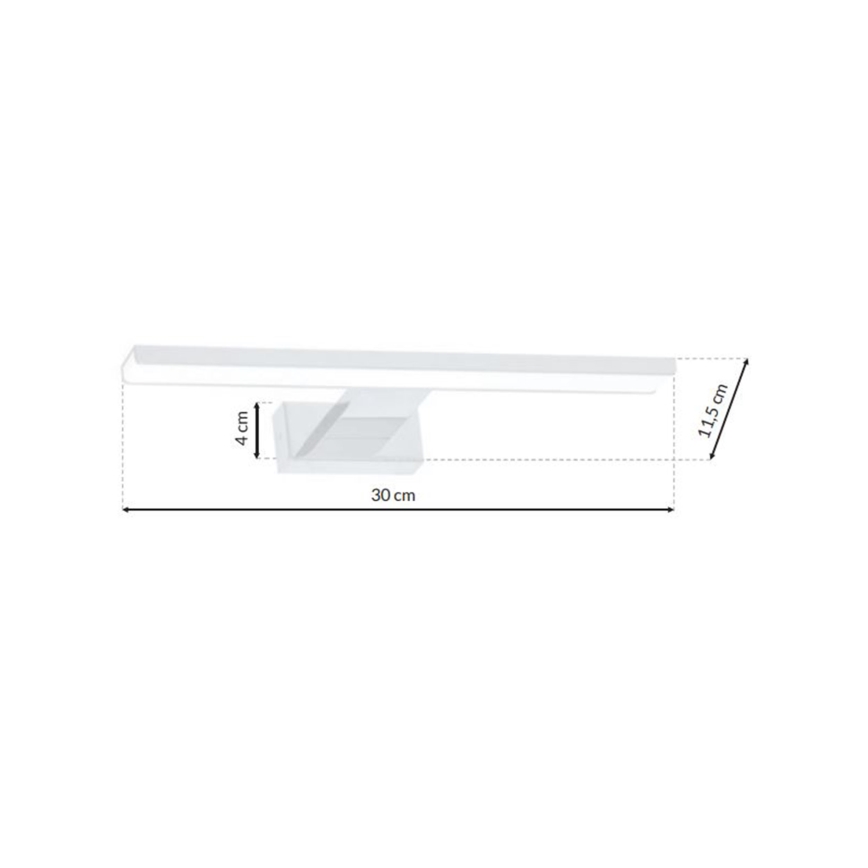 LED Sieninis vonios šviestuvas SHINE 1xLED/7W/230V IP44