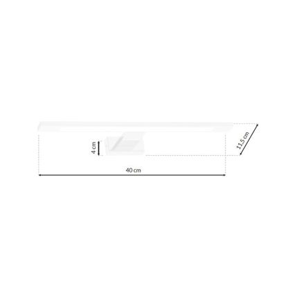 LED Sieninis vonios šviestuvas SHINE 1xLED/7W/230V IP44