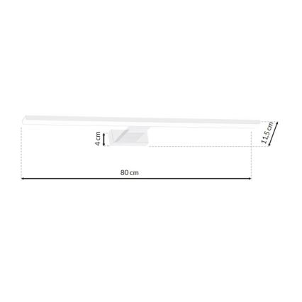 LED Sieninis vonios šviestuvas SHINE WHITE LED/15W/230V IP44
