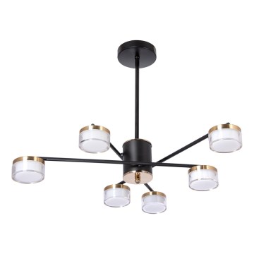 LED sietynas 6xLED/6W/230V 3000-6500K diametras 59 cm auksas/juoda