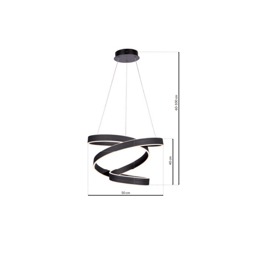 LED Sietynas ant virvės ANDROMEDA LED/45W/230V