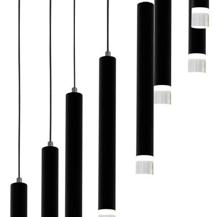 LED Sietynas ant virvės CARBON 12xLED/12W/230V