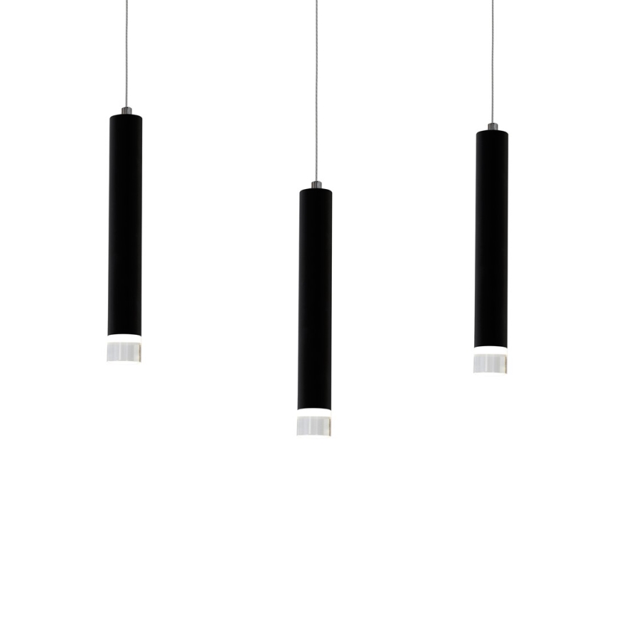LED Sietynas ant virvės CARBON 3xLED/15W/230V
