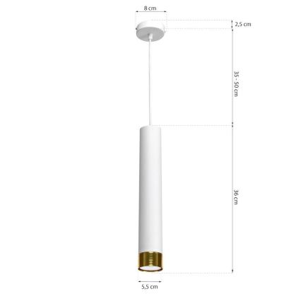 LED Sietynas ant virvės DANI 1xGU10/8W/230V