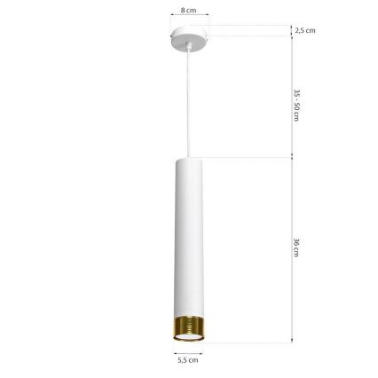 LED Sietynas ant virvės DANI 1xGU10/8W/230V