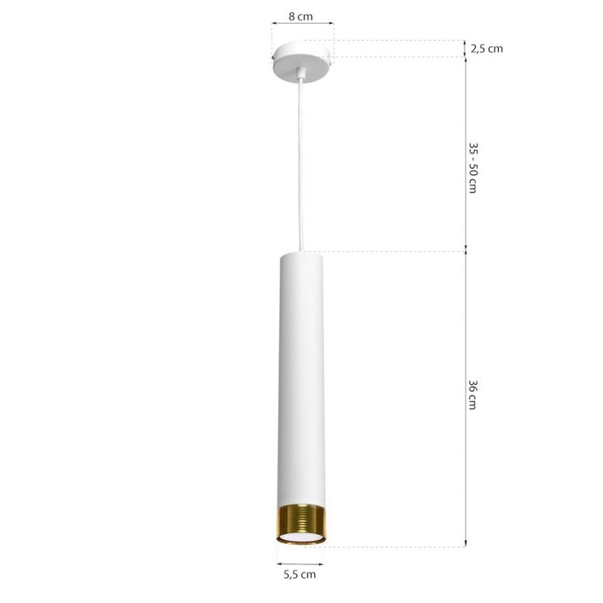 LED Sietynas ant virvės DANI 1xGU10/8W/230V