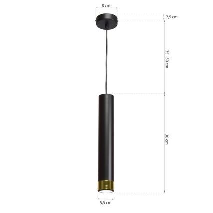 LED Sietynas ant virvės DANI 1xGU10/8W/230V