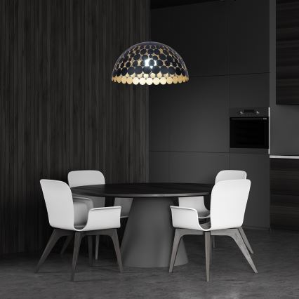 LED Sietynas ant virvės LISA BLACK 1xE27/60W/230V