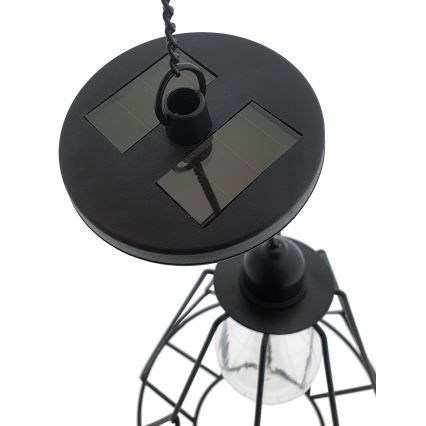 LED sietynas, įkraunamas saulės energija ant stygos KATTY 1,2V 300 mAh IP44