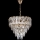 LED Sietynas, kabinamas ant grandinės 7xE27/60W/230V + 4xLED/6W diametras 40 cm auksas