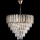 LED Sietynas, kabinamas ant grandinės 9xE27/60W/230V + 6xLED/6W diametras 50 cm auksas