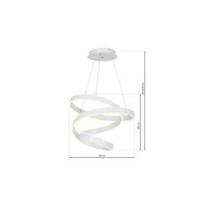 LED sietynas, kabinamas ant virvės ANDROMEDA LED/45W/230V