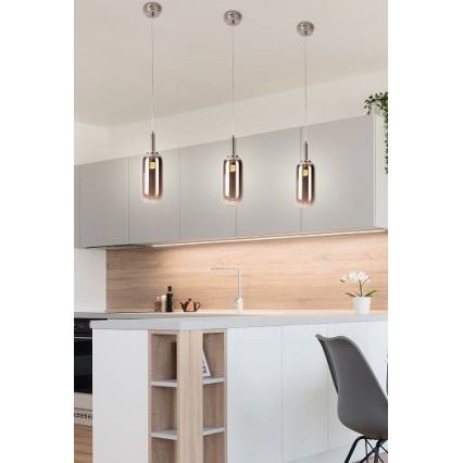 LED sietynas, kabinamas ant virvės FIUGGI LED/6W/230V pilkas