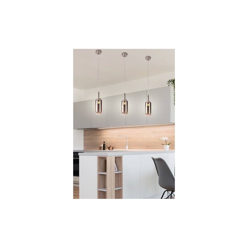 LED sietynas, kabinamas ant virvės FIUGGI LED/6W/230V pilkas