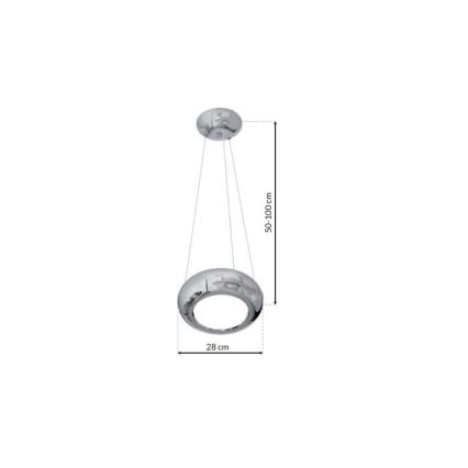 LED sietynas, kabinamas ant virvės MERCURIO 1xLED/12W/230V