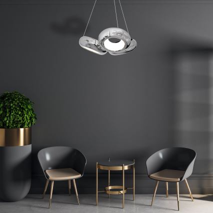 LED sietynas, kabinamas ant virvės MERCURIO 3xLED/12W/230V