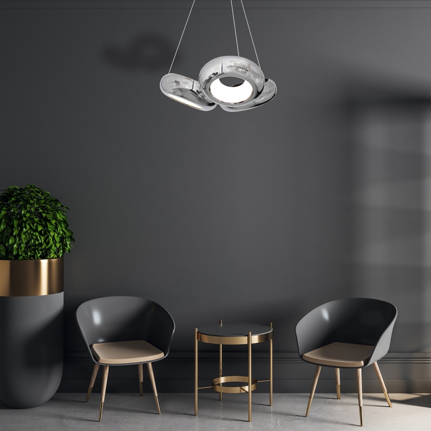 LED sietynas, kabinamas ant virvės MERCURIO 3xLED/12W/230V