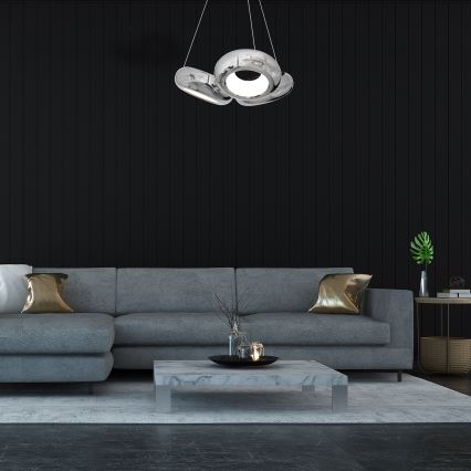 LED sietynas, kabinamas ant virvės MERCURIO 3xLED/12W/230V