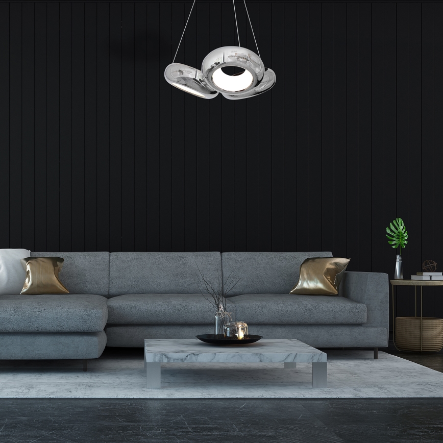 LED sietynas, kabinamas ant virvės MERCURIO 3xLED/12W/230V