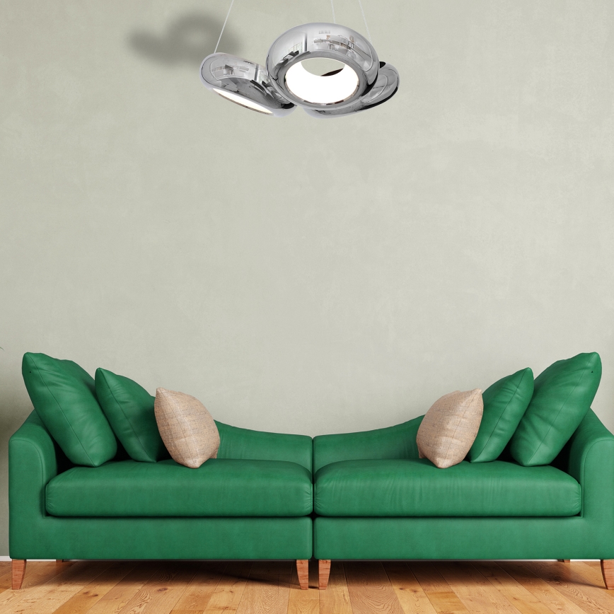 LED sietynas, kabinamas ant virvės MERCURIO 3xLED/12W/230V