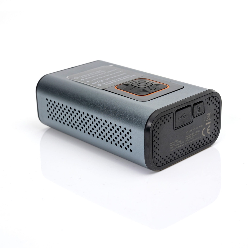 LED Skaitmeninis kišeninis kompresorius 3in1 4000 mAh 5W juoda