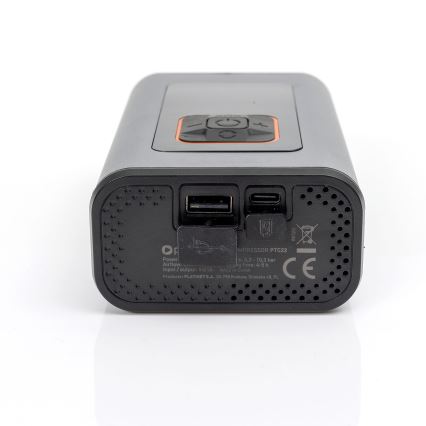 LED Skaitmeninis kišeninis kompresorius 3in1 4000 mAh 5W juoda