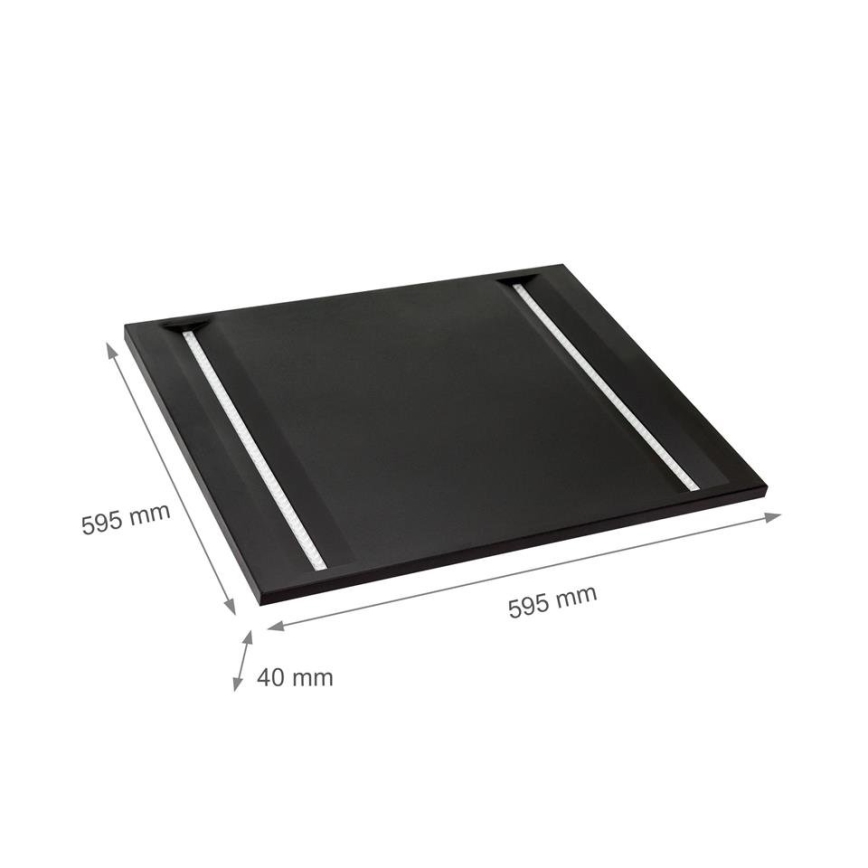 LED Skydelis ALGINE LED/44W/230V 60x60 cm 4000K UGR16 juodas