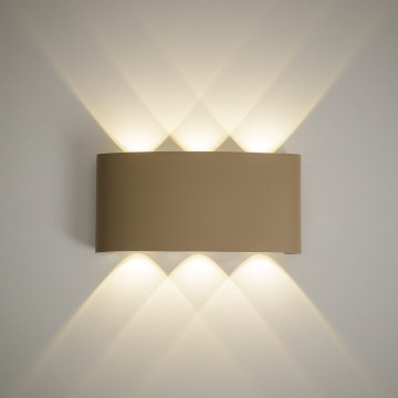LED smėlinis lauko sieninis šviestuvas ARROW LED/6W/230V IP54