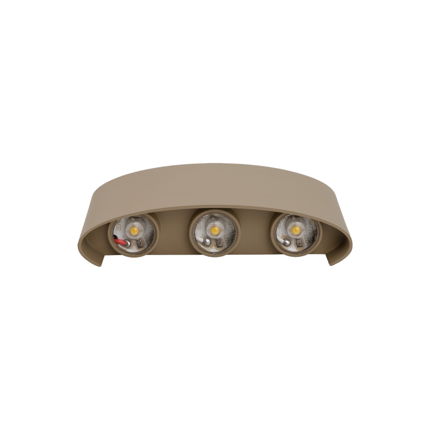 LED smėlinis lauko sieninis šviestuvas ARROW LED/6W/230V IP54