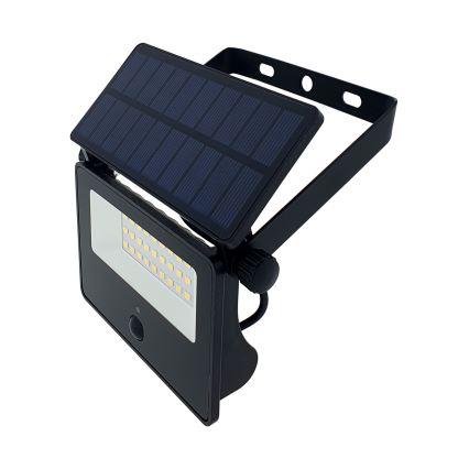 LED Solar lauko Prožektoriaus šviestuvas su jutikliu LED/5W/3,7V 4200K IP44