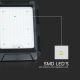 LED Solar Prožektoriaus šviestuvas LED/15W/3,7V IP65 4000K juoda + nuotolinio valdymo pultas
