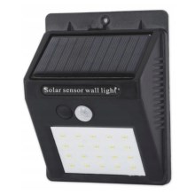 LED Solar Saulės energijos sieninis šviestuvas su jutikliu LED/0,55W/3,7V IP65