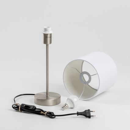 LED stalinė lempa 1xE14/5W/230V balta/matinis chromas