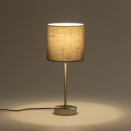 LED stalinė lempa 1xE14/5W/230V pilka/matinis chromas