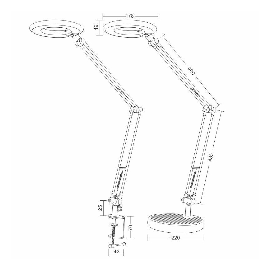 LED Stalinė lempa BIANCA LED/8W/230V