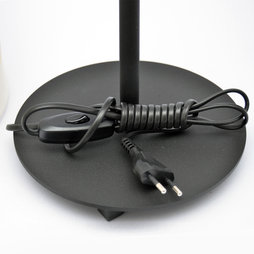 LED Stalinė lempa HELEN 1xE27/15W/230V kreminė/juoda/auksinė