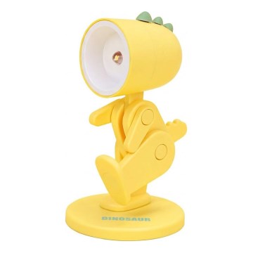 LED stalinė lempa LED/0,06W/3xLR41 geltonas dinozauras