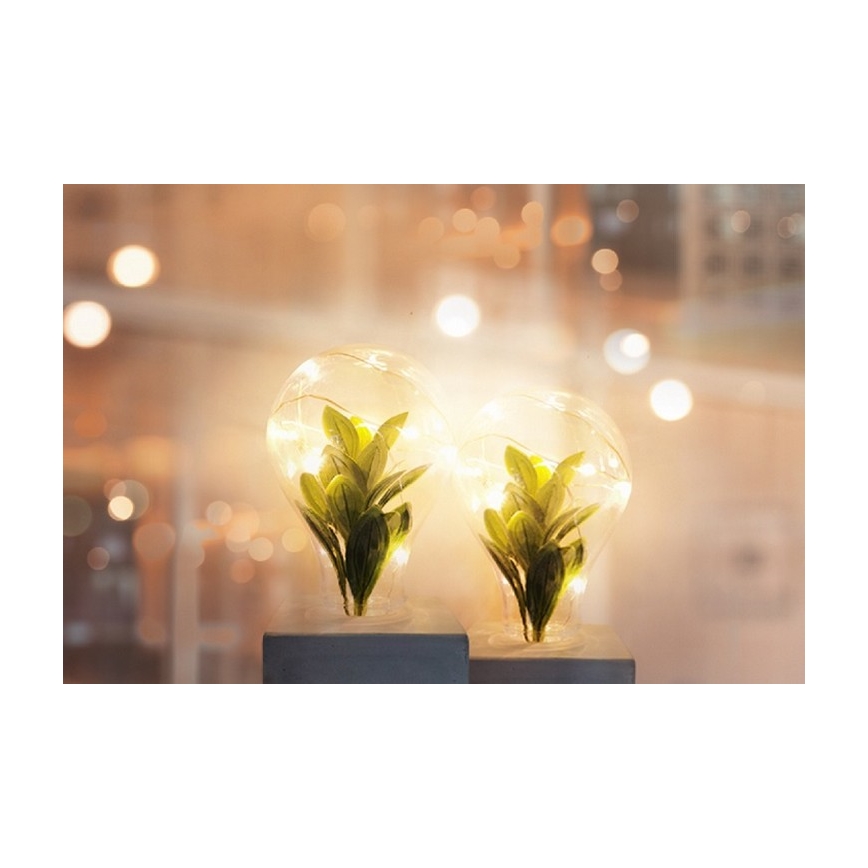 LED Stalinė lempa LIV LED/2xAAA pilka
