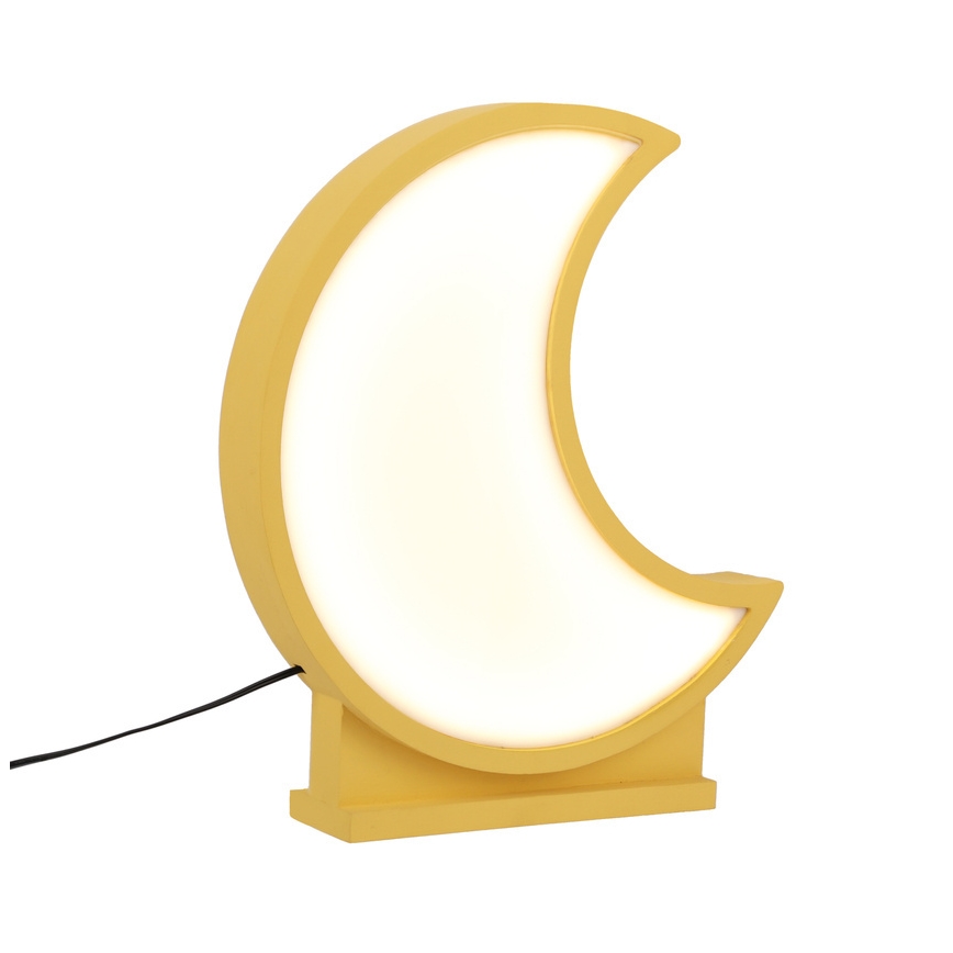 LED stalinė lempa MOON LED/12W/230V geltona