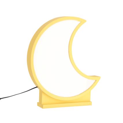 LED stalinė lempa MOON LED/12W/230V geltona